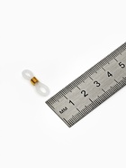 Резинка для цепочек/шнурков для очков (набор 10 шт.), цвет прозрачный в золоте - Фото 3