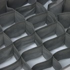 Органайзер для хранения белья «Нить», 24 ячейки, 32×32×10 см, цвет серый - фото 6518900