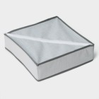 Органайзер для хранения белья «Нить», 24 ячейки, 32×32×10 см, цвет серый - фото 6518902