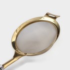 Сито для просеивания Magistro Arti gold, d=12 см, золотистая - Фото 3