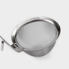 Сито-дуршлаг Magistro Arti, d=12 см, с фиксатором, нержавеющая сталь, серебристое - Фото 3