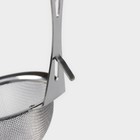 Сито-дуршлаг Magistro Arti, d=12 см, с фиксатором, нержавеющая сталь, серебристое - Фото 4