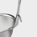 Сито-дуршлаг Magistro Arti, d=16 см, с фиксатором, нержавеющая сталь, серебристое - Фото 4