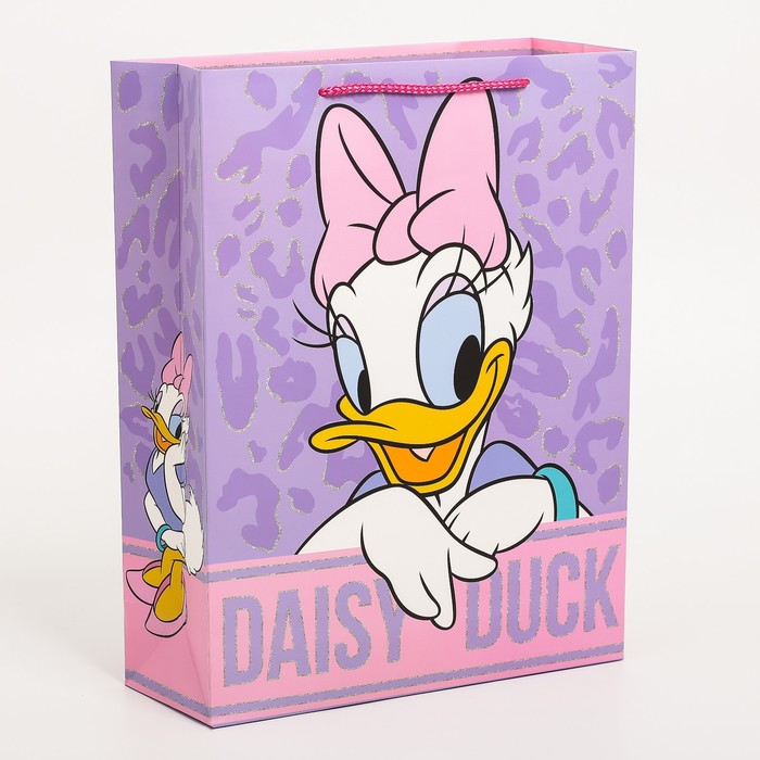Пакет подарочный, 31 х 40 х 11,5 см "Daisy duck", Минни Маус - фото 1885283072