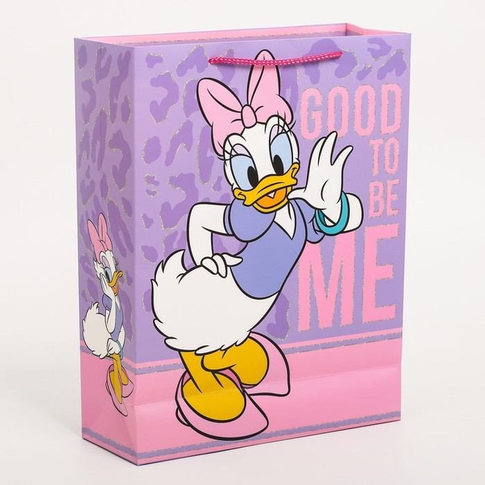 Пакет подарочный, 31 х 40 х 11,5 см "Daisy duck", Минни Маус - фото 1885283071