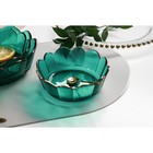 Салатник «Цветочный», 400 мл, 17×5.5 см, стекло, зелёный - Фото 5