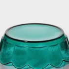 Салатник стеклянный фигурный «Цветочный», 900 мл, 19,5×6,5 см - фото 4341325