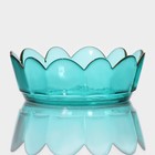 Салатник «Цветочный», 900 мл, 19.5×6.5 см, фигурный, стекло, зелёный - Фото 6