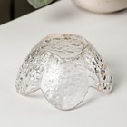 Салатник «Цветок», 60 мл, 9×4 см, стекло, прозрачный - Фото 3