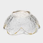 Салатник «Цветок», 60 мл, 9×4 см, стекло, прозрачный - Фото 4