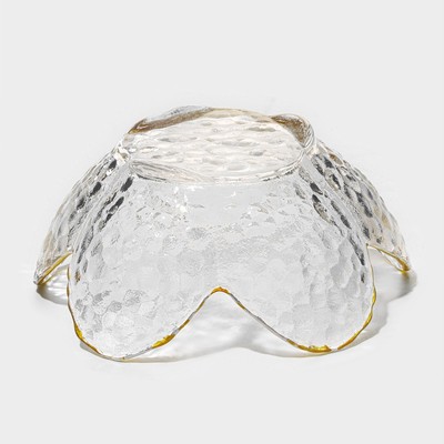 Салатник «Цветок», 60 мл, 9×4 см, стекло, прозрачный