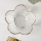 Салатник фигурный «Цветок», 150 мл, 12×5 см, стекло - Фото 2