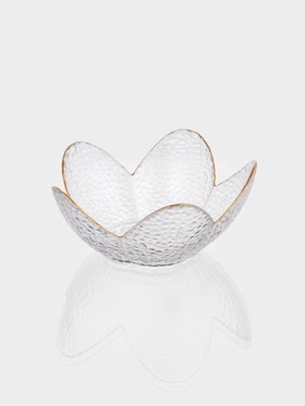 Салатник фигурный «Цветок», 280 мл, 16×7.7 см, стекло