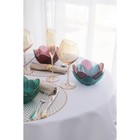 Салатник «Цветок», 280 мл, 16×7.7 см, фигурный, стекло, зелёный - Фото 6