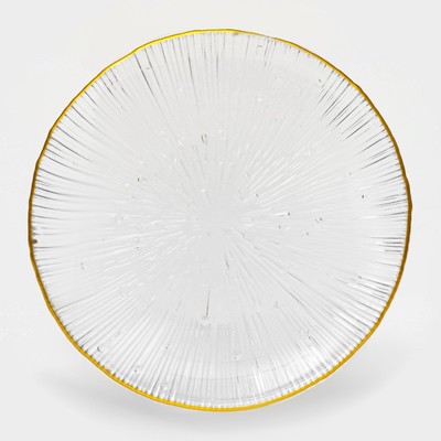 Тарелка «Фейерверк», d=15.5 см, стекло, прозрачная