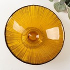 Ваза из стекла для фруктов «Фейверк», 1,4 л, 25×10 см, цвет янтарный - фото 4341414