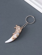 Брелок пластик "Клык с волком" 5,7х1,3х2,3 см (комплект 12 шт) - фото 25587076