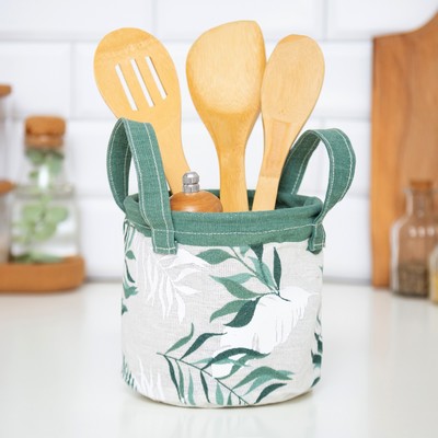 Корзинка текстильная «Этель. Тропики», 12×14 см