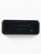 Часы - будильник электронные, настольные, календарь, термометр, гигрометр, 16.8×6.6 см, чёрные - Фото 6