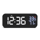 Часы - будильник электронные настольные: календарь, термометр, гигрометр, 16.8 х 6.6 см - Фото 3