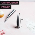 Набор форм для круассанов и трубочек Доляна, 6 шт., 11×3 см, цвет серебристый - Фото 3