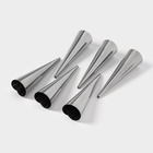 Набор форм для круассанов и трубочек Доляна, 6 шт., 11×3 см, цвет серебристый - Фото 5