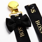 Держатель для соски - пустышки «Boss», на ленте - фото 21445114 Держатель для соски - пустышки «Boss», на ленте - фото 21445114