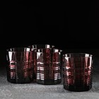 Набор низких стеклянных стаканов Dallas, 300 мл, 4 шт, цвет лилак - Фото 1
