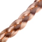 Коса на резинке 80 см, цвет русый - фото 23470720