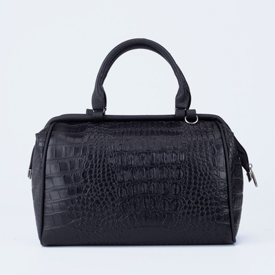 Сумка женская TEXTURA, саквояж, большой размер, цвет чёрный