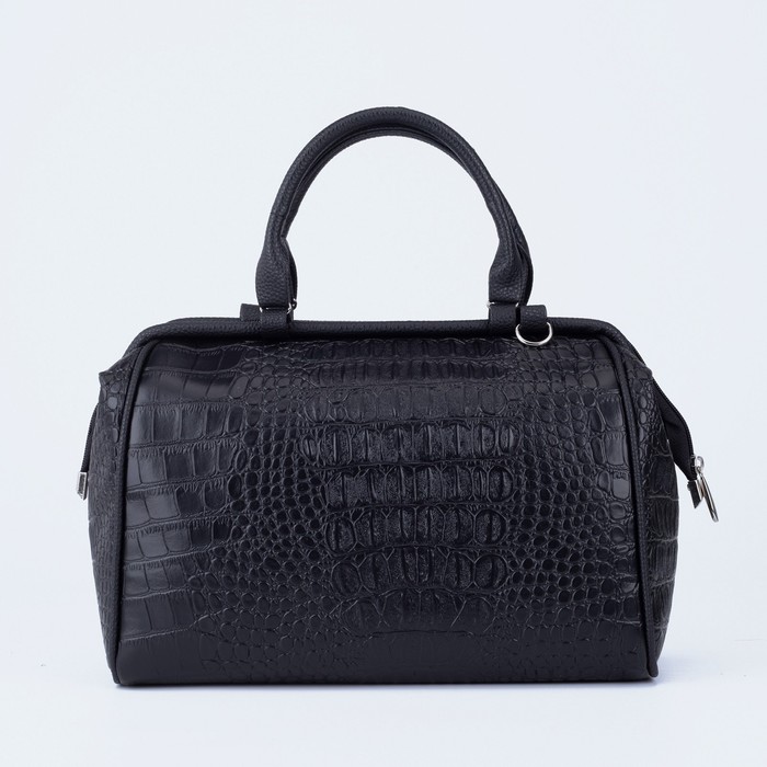 Сумка женская TEXTURA, саквояж, большой размер, цвет чёрный