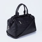 Сумка женская TEXTURA, саквояж, большой размер, цвет чёрный - Фото 2