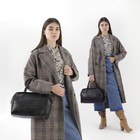 Сумка женская TEXTURA, саквояж, большой размер, цвет чёрный - Фото 4