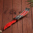 Сувенир деревянный «Нож Бабочка» красный - фото 3744665