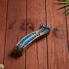 Сувенир деревянный «Нож Бабочка» голубой - фото 3744672