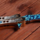 Сувенир деревянный «Нож Бабочка» голубой - фото 3744673