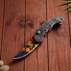 Сувенир деревянный "Ножик автоматический раскладной" разноцветный - фото 9511307