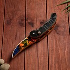 Сувенир деревянный "Ножик автоматический раскладной" разноцветный - фото 9677662