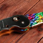 Сувенир деревянный "Ножик автоматический раскладной" разноцветный винтаж - фото 9837815