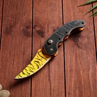 Сувенир деревянный "Ножик автоматический раскладной" тигровый - фото 109520308