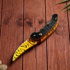 Сувенир деревянный "Ножик автоматический раскладной" тигровый - Фото 2