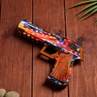 Сувенир деревянный "Пистолет-резинкострел" разноцветный - Фото 3