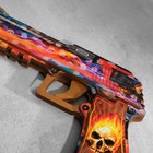 Сувенир деревянный "Пистолет-резинкострел" разноцветный - Фото 8