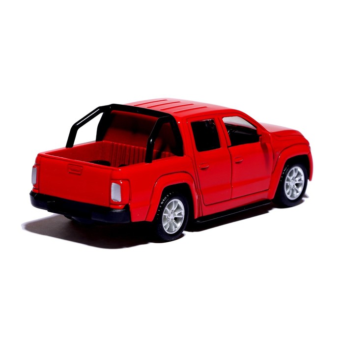 Машина металлическая «Тундра», открываются двери, 1:32, инерция, цвет красный - фото 1905904449