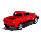 Машина металлическая «Раптор», открываются двери, 1:32, инерция, цвет красный - фото 21445461