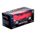 Машина металлическая «Раптор», открываются двери, 1:32, инерция, цвет красный - фото 21445463