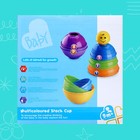 Развивающая пирамидка «Забавные чашечки», 9 элементов - фото 45007077