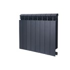Радиатор биметаллический Global STYLE PLUS 500, 100 мм, 8 секций, цвет черный - Фото 1