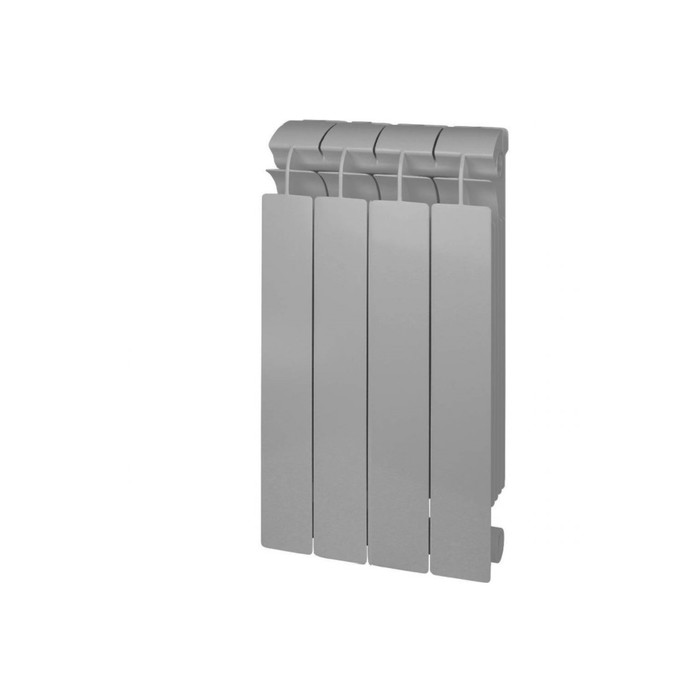 Радиатор биметаллический Global STYLE PLUS 500, 100 мм, 4 секции, цвет серый - Фото 1