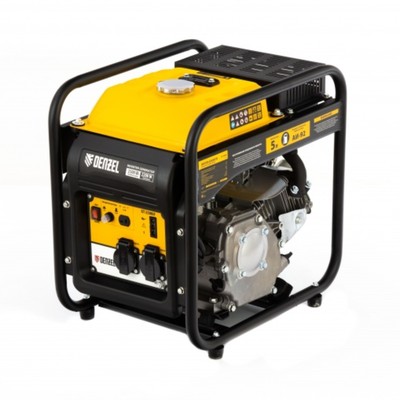 Генератор инверторный Denzel GT-2500iF, 230 В, 2.5 кВт, 2×220 В/1×12 В, 5 л, ручной старт
